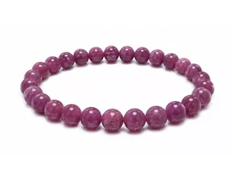 Bracciale Rubino AAAA perle 5-6mm