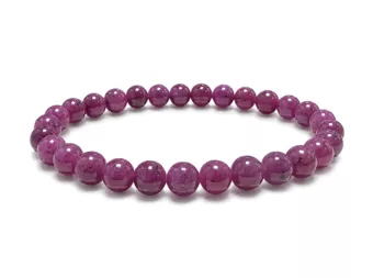 Bracciale Rubino AAAA perle 5-6mm