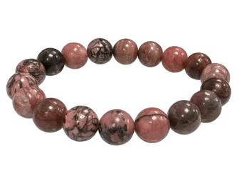 Bracciale in Rodonite A perle 10mm