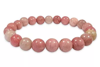 Bracciale in Rodonite Australiana A perle 8-9mm