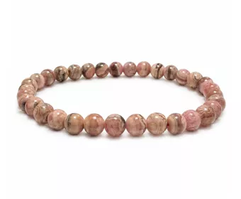 Bracciale in Rodocrosite Argentina A perle 5-6mm