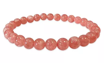 Bracciale in Rodocrosite Argentina AAAA perle 6-7mm