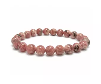 Bracciale in Rodocrosite Argentina AA perle 7.5-8.5mm