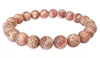 Bracciale Rodocrosite Argentina perline A 8,5-9,5 mm