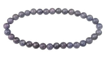 Bracciale in Zaffiro Blu AA perle 5.5mm