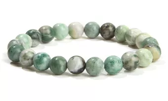 Bracciale in Serpentino Qualità A Perle 8mm