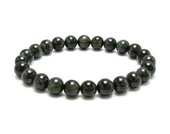 Bracciale in Serafinite AA Perline 8–9 mm
