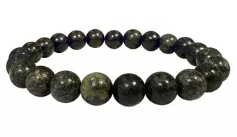 Bracciale in Serpentina del Perù AB perle 8mm