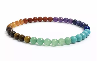 Bracciale 7 Chakra A con Perle da 4mm