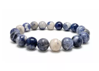 Bracciale in Sodalite AB Perle 10 mm