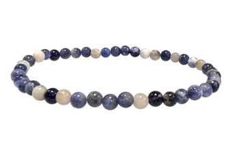 Bracciale in sodalite con perline da 4 mm