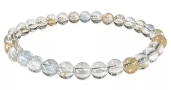 Bracciale in Topazio Multicolore AA perle 6mm