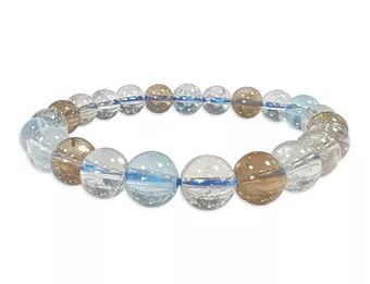 Bracciale in Topazio Multicolore AAA perle 8mm