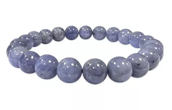 Bracciale Tanzanite perline AA 7.5-8.5mm