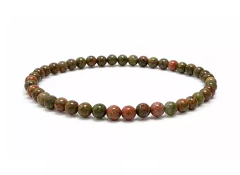 Bracciale in Unakite A perle 4mm