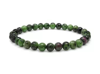 Bracciale in Rubino Zoisite A Perle 6 mm
