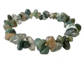 Bracciale di Agata Mousse chip da 18 cm