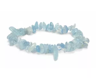 Bracciale Chips in Acquamarina A+ 5-8mm