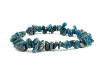 Bracciale Chips in Apatite Blu A 5-8mm