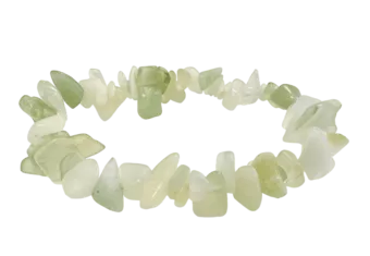 Bracciale chips di Giada Cinese A 5-8mm