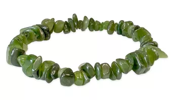 Bracciale in giada canadese e nefrite AA da 5-8 mm