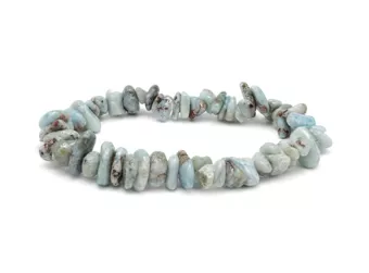 Bracciale in Larimar con Pietre Irregolari A 5-8mm