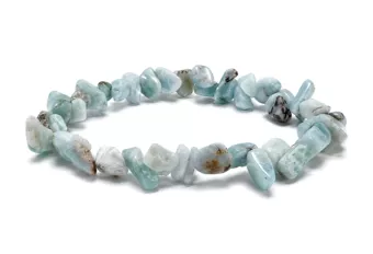Bracciale Chips Larimar A+ 8–12 mm