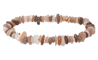 Bracciale in pietra di luna adulare multicolore scaglie AA 5-8 mm 18 cm