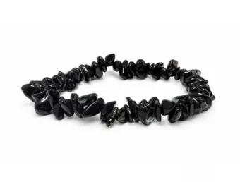 Bracciale Chips in Ossidiana Nera A 5-8mm