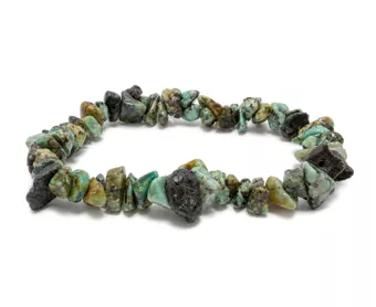 Bracciale Chips in Turchese Africana AB 5-8mm