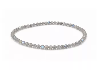 Bracciale in Labradorite Sfaccettata Qualità AA – Perle 3 mm