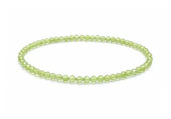 Bracciale in Prehnite Sfaccettata AA+ – Perline da 3 mm
