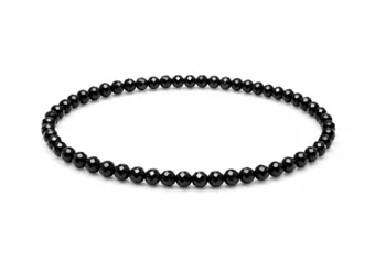 Bracciale in Spinello Nero Sfaccettato Qualità A – Perle 3 mm