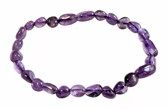 Bracciale in ametista pietre AA laminate