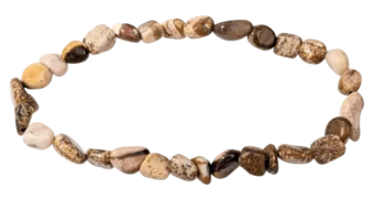 Bracciale in diaspro paesaggio con pietre laminate A