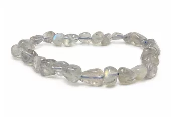Bracciale in pietre burattate di Labradorite AA 5-8mm