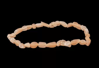 Bracciale in pietra di luna rosa Pietre laminate A