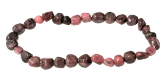 Bracciale di  Rodonite A pietre rotolate