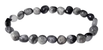 Bracciale di  Tormalina Occhio di Gatto A pietre rotolate