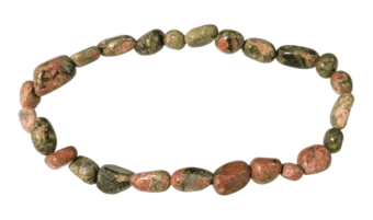 Bracciale di  Unakita A pietre rotolate