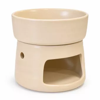 Brucia-Profumo Beige Chiaro in Ceramica 9,3 cm