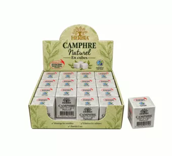 Canfora Naturale Herbia in Cubetti Fair Trade Ecocert – 16 confezioni – 300g