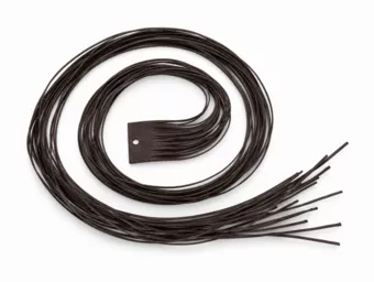 Set di 20 Cordoncini in Pelle Piatta Marrone 2 mm × 120 cm per Ciondoli