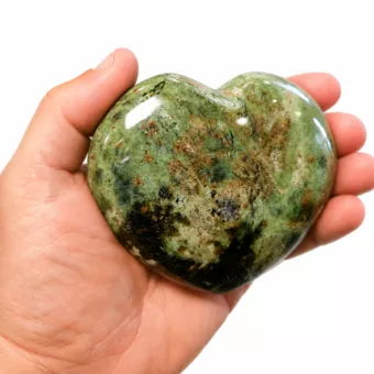 Cuore di serpentino lucidato 0,400 kg