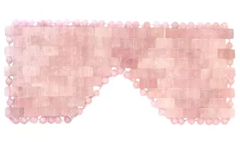Maschera per gli Occhi in Quarzo Rosa del Brasile A