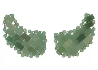 Patch per Occhi in Avventurina Verde del Brasile A