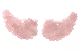 Patch Occhi in Quarzo Rosa del Brasile A+