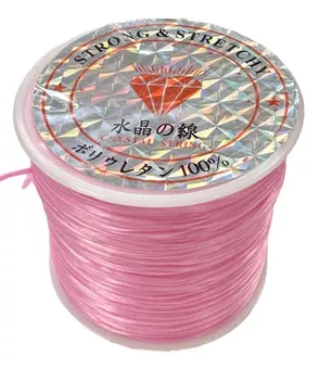 Filo Elastico Piatto Rosa Chiaro 50m