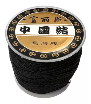 Filo di corda in poliestere nero 0.8 mm 100 metri