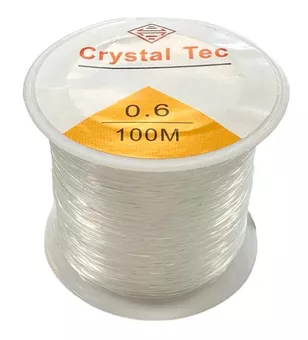 Corda elastica tonda in cristallo 0.6 mm 100 m
